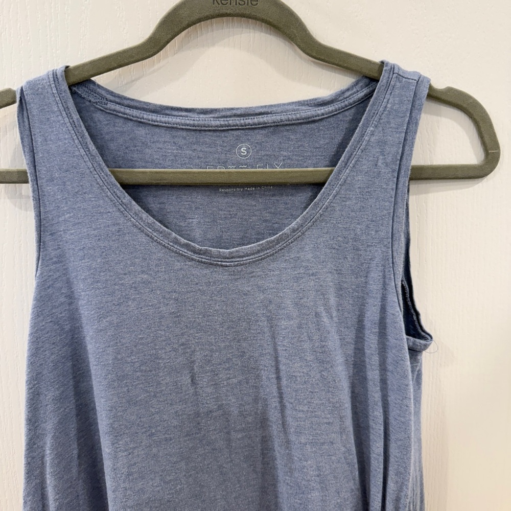 Free Fly Apparel Heather Blue Maxi Bamboo Dress